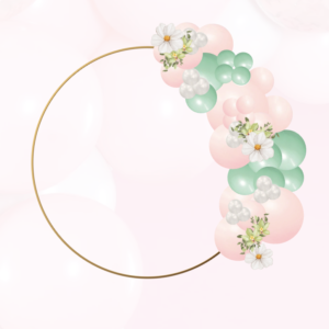 Balloon Ring with Half Garland